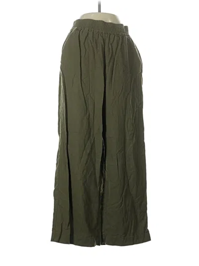 Pre-owned Treasure & Bond Linen Pants In Green