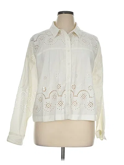 Treasure & Bond Long Sleeve Blouse In Animal Print