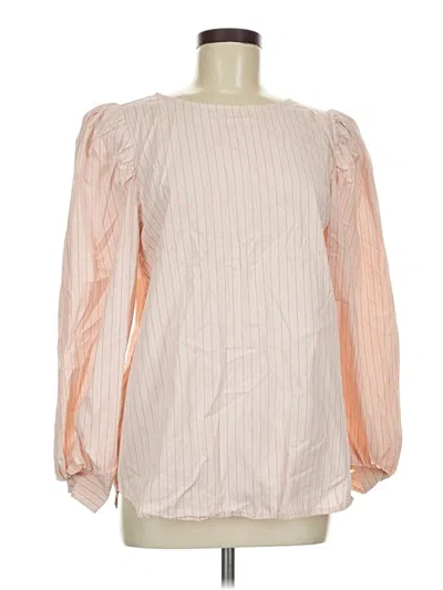 Pre-owned Treasure & Bond Long Sleeve Blouse In Pink