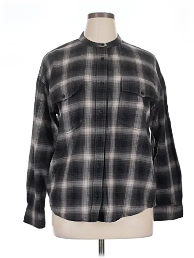 Pre-owned Treasure & Bond Long Sleeve Button Down Shirt In Black