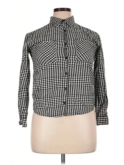 Pre-owned Treasure & Bond Long Sleeve Button Down Shirt In Black