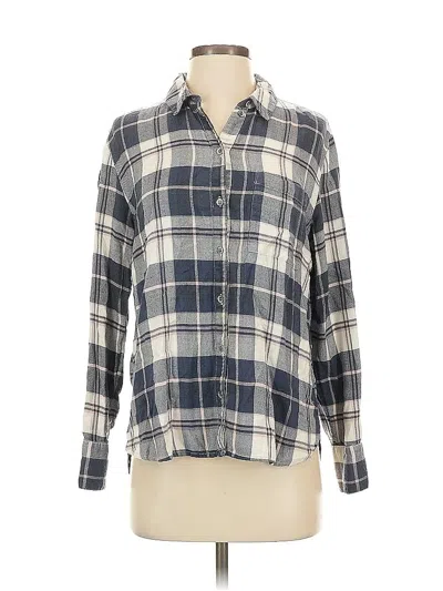 Pre-owned Treasure & Bond Long Sleeve Button Down Shirt In Blue