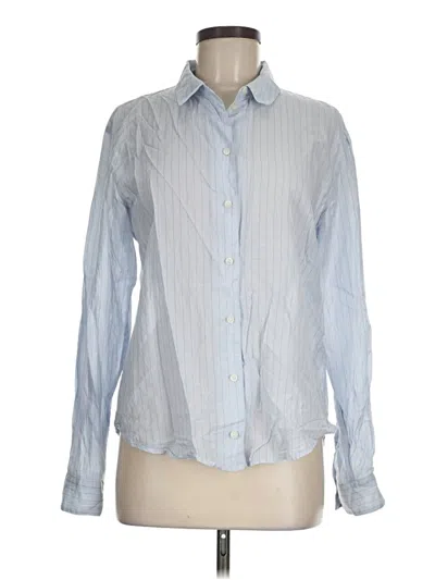 Pre-owned Treasure & Bond Long Sleeve Button Down Shirt In Blue