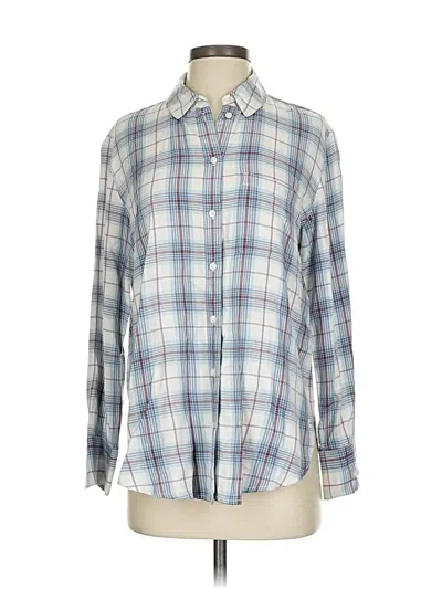Pre-owned Treasure & Bond Long Sleeve Button Down Shirt In Blue
