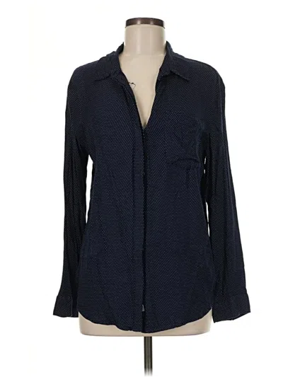 Pre-owned Treasure & Bond Long Sleeve Button Down Shirt In Blue