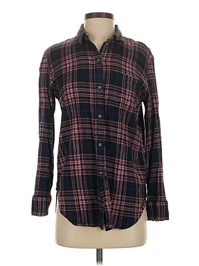 Pre-owned Treasure & Bond Long Sleeve Button Down Shirt In Burgundy