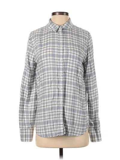 Pre-owned Treasure & Bond Long Sleeve Button Down Shirt In Gray