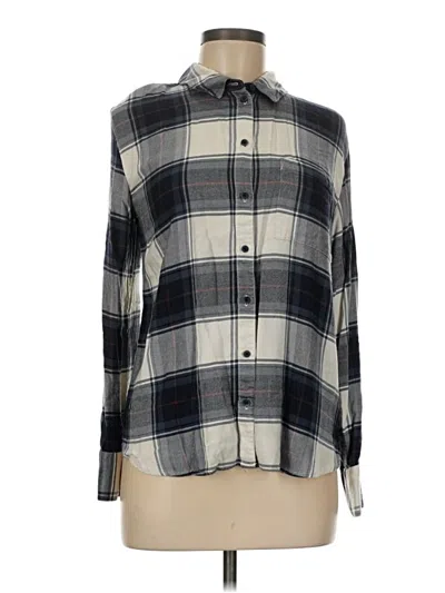 Pre-owned Treasure & Bond Long Sleeve Button Down Shirt In Gray