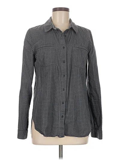 Pre-owned Treasure & Bond Long Sleeve Button Down Shirt In Gray