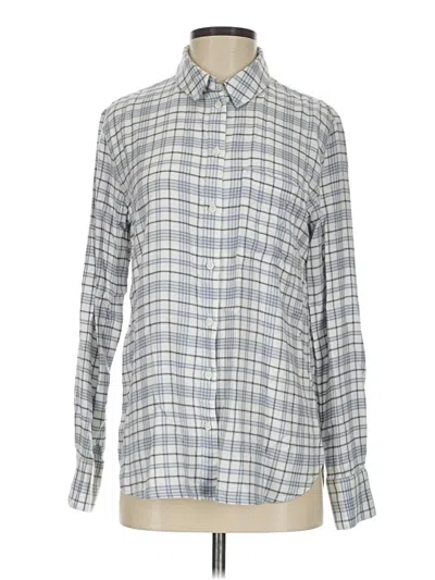 Pre-owned Treasure & Bond Long Sleeve Button Down Shirt In Gray