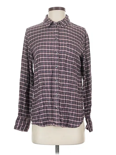 Pre-owned Treasure & Bond Long Sleeve Button Down Shirt In Gray