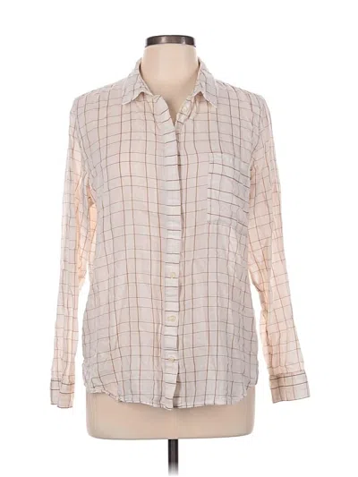 Pre-owned Treasure & Bond Long Sleeve Button Down Shirt In Ivory