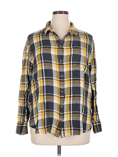Pre-owned Treasure & Bond Long Sleeve Button Down Shirt In Orange