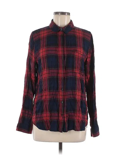Pre-owned Treasure & Bond Long Sleeve Button Down Shirt In Red