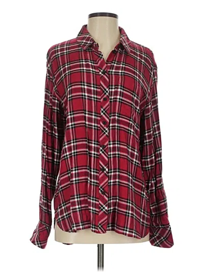Pre-owned Treasure & Bond Long Sleeve Button Down Shirt In Red