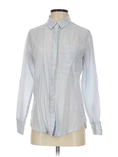 Pre-owned Treasure & Bond Long Sleeve Button Down Shirt In Silver