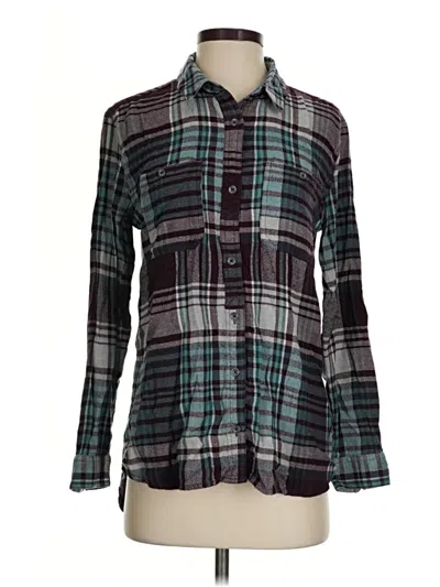 Pre-owned Treasure & Bond Long Sleeve Button Down Shirt In Teal