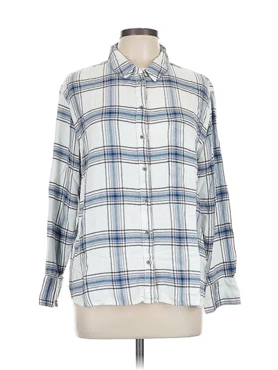 Pre-owned Treasure & Bond Long Sleeve Button Down Shirt In White