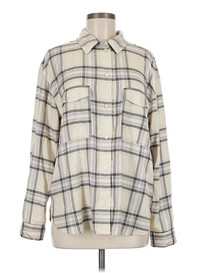 Pre-owned Treasure & Bond Long Sleeve Button Down Shirt In White
