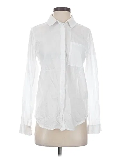Pre-owned Treasure & Bond Long Sleeve Button Down Shirt In White