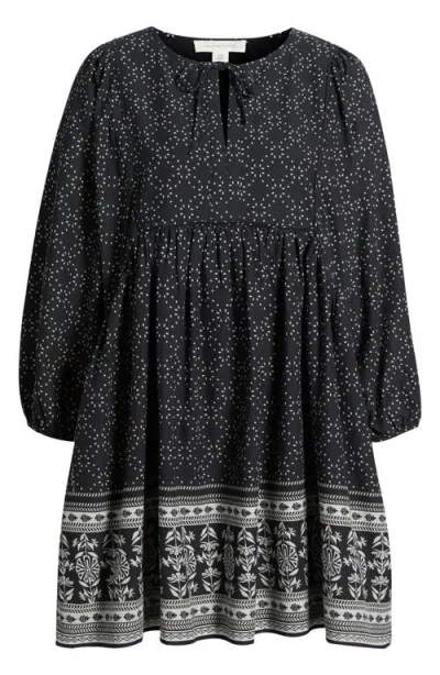 Treasure & Bond Long Sleeve Cotton Babydoll Dress