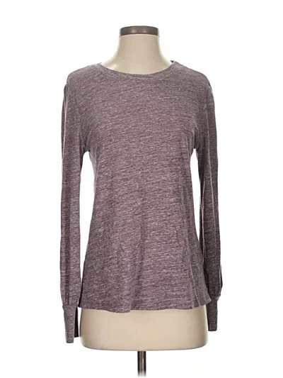 Pre-owned Treasure & Bond Long Sleeve T-shirt In Burgundy