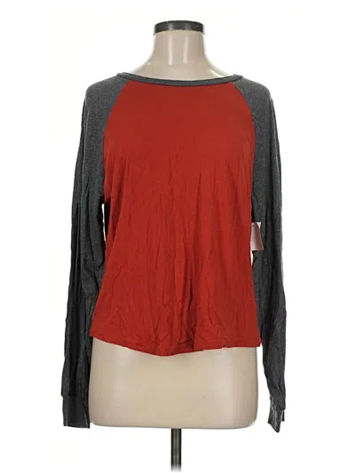 Pre-owned Treasure & Bond Long Sleeve T-shirt In Red