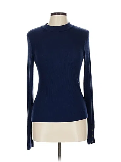 Pre-owned Treasure & Bond Long Sleeve Turtleneck In Blue
