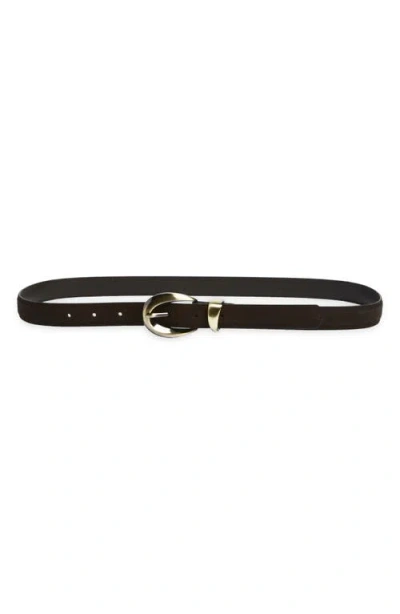 Treasure & Bond Maria Suede Belt In Black