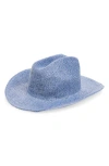 Treasure & Bond Marled Knit Cowboy Hat In Blue Indigo