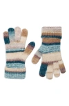Treasure & Bond Mélange Stripe Gloves In Multi