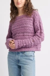 Treasure & Bond Open Stitch Cotton Sweater