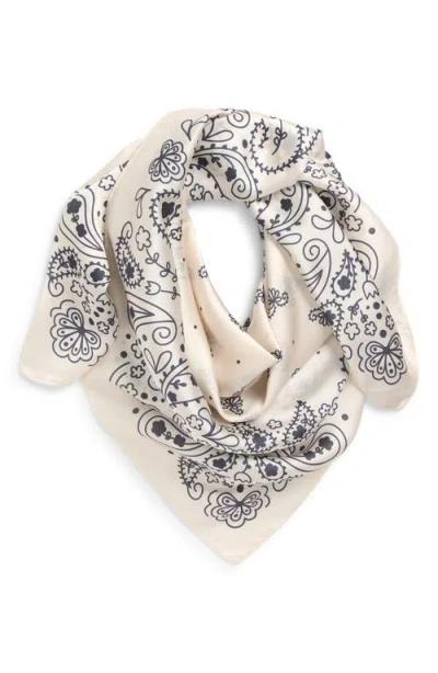 Treasure & Bond Oversize Square Satin Scarf In White