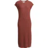 Treasure & Bond Pointelle Midi Sweater Dress