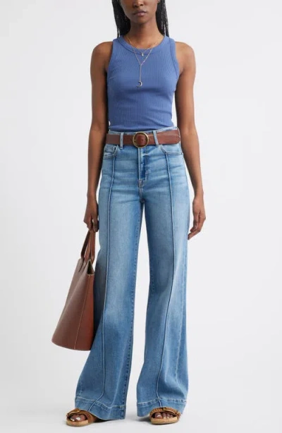 Treasure & Bond Pointelle Rib Crewneck Tank