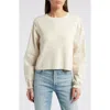 TREASURE & BOND TREASURE & BOND POPLIN SLEEVE SWEATER