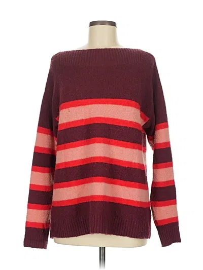 Pre-owned Treasure & Bond Pullover Sweater In Burgundy