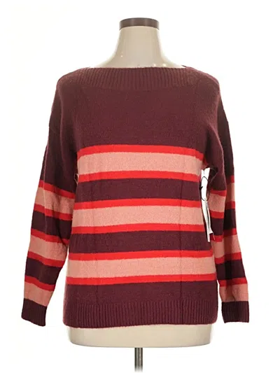 Treasure & Bond Pullover Sweater In Burgundy