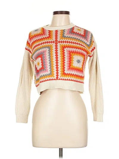 Pre-owned Treasure & Bond Pullover Sweater In White