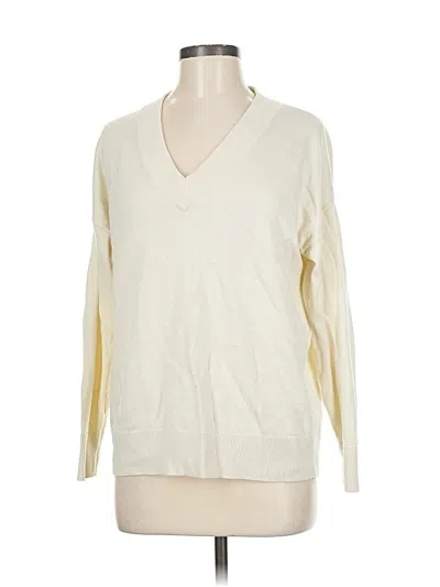 Pre-owned Treasure & Bond Pullover Sweater In White