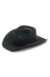 Treasure & Bond Raffia Western Cowboy Hat