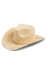 Treasure & Bond Raffia Western Cowboy Hat
