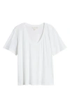 Treasure & Bond Relaxed Scoop Neck Cotton T-shirt In White