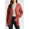 TREASURE & BOND TREASURE & BOND RIB BISHOP SLEEVE CARDIGAN