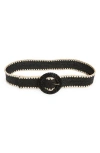 Treasure & Bond Sage Stretch Woven Belt In Black