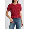 Shop Treasure & Bond Shirred Lace Top