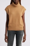 Treasure & Bond Short Dolman Sleeve Cotton Blend Turtleneck Sweater