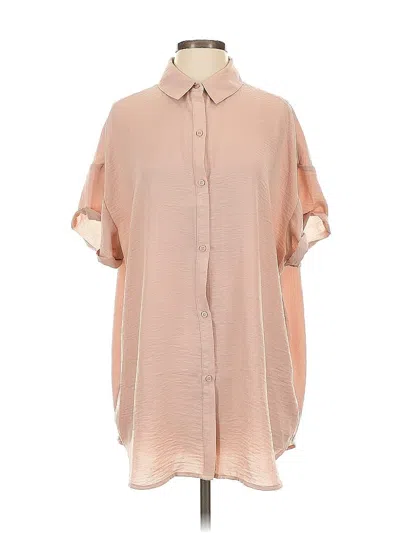 Pre-owned Treasure & Bond Short Sleeve Blouse In Pink