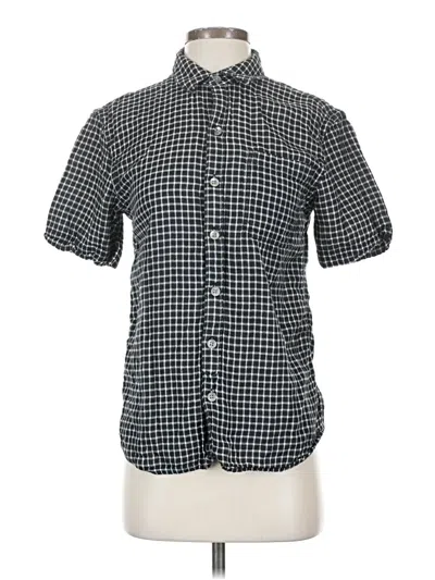 Pre-owned Treasure & Bond Short Sleeve Button Down Shirt In Black