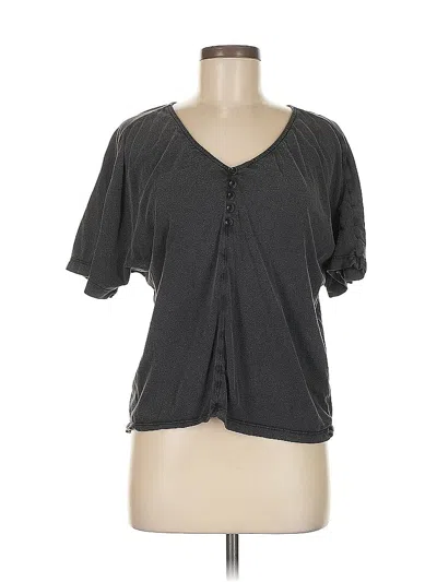 Pre-owned Treasure & Bond Short Sleeve Henley Shirt In Gray